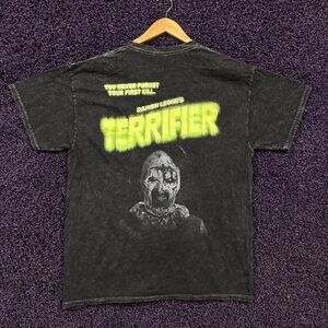 Bloody Disgusting X Terrifier Glow in the Dark Horror Tshirt size XL